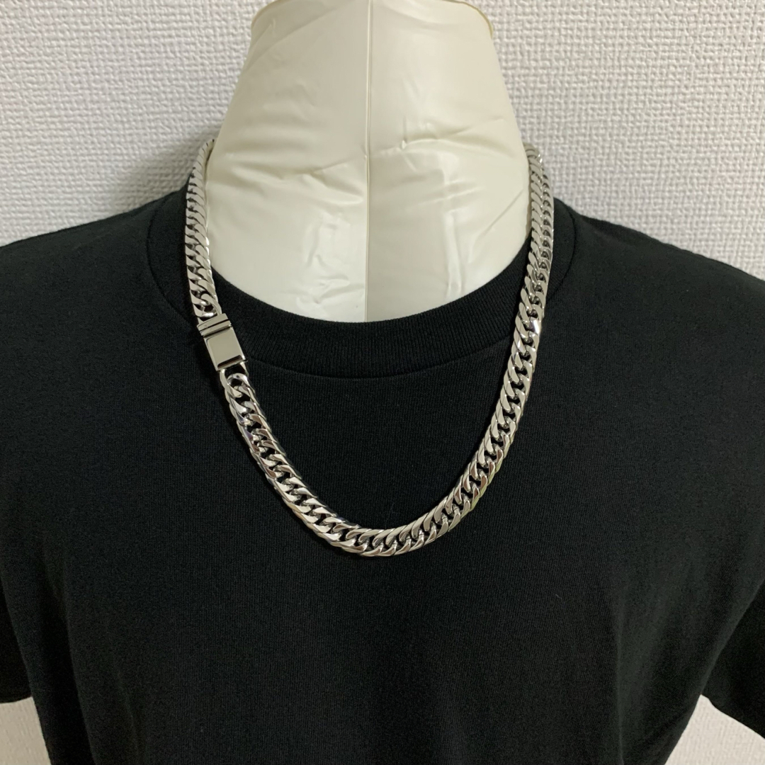 半額以下で買えるクーポン特集 美品 メンズ チェーン 喜平 ダブル シルバー925 特別製 アクセサリー