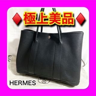 エルメス(Hermes)の♦️初売り特価♦️HERMES ガーデンパーティーPM ネゴンダ 黒(トートバッグ)