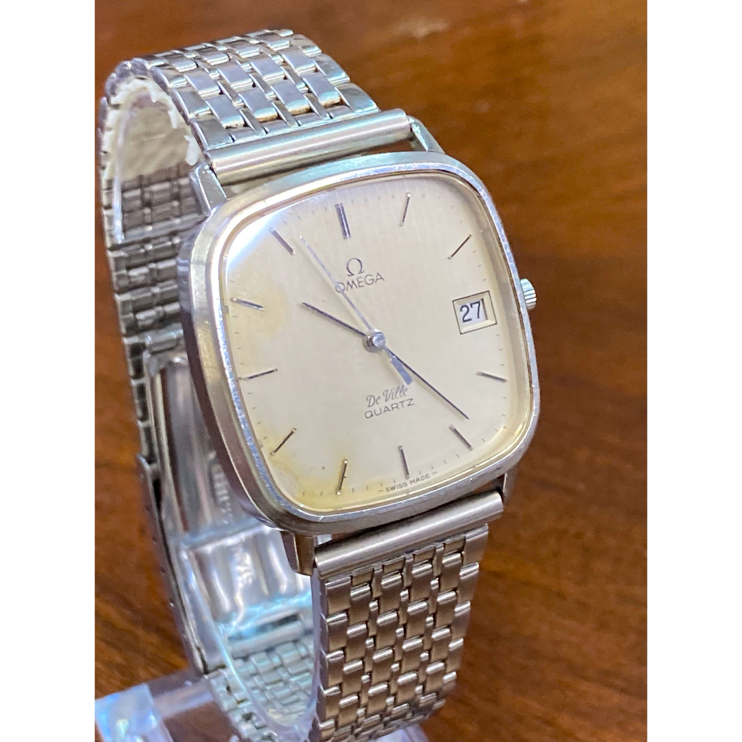 OMEGA(オメガ)のオメガ　ビンテージ　デビル　スクエア　デイト　クォーツ　メンズ腕時計　稼働品 メンズの時計(腕時計(アナログ))の商品写真