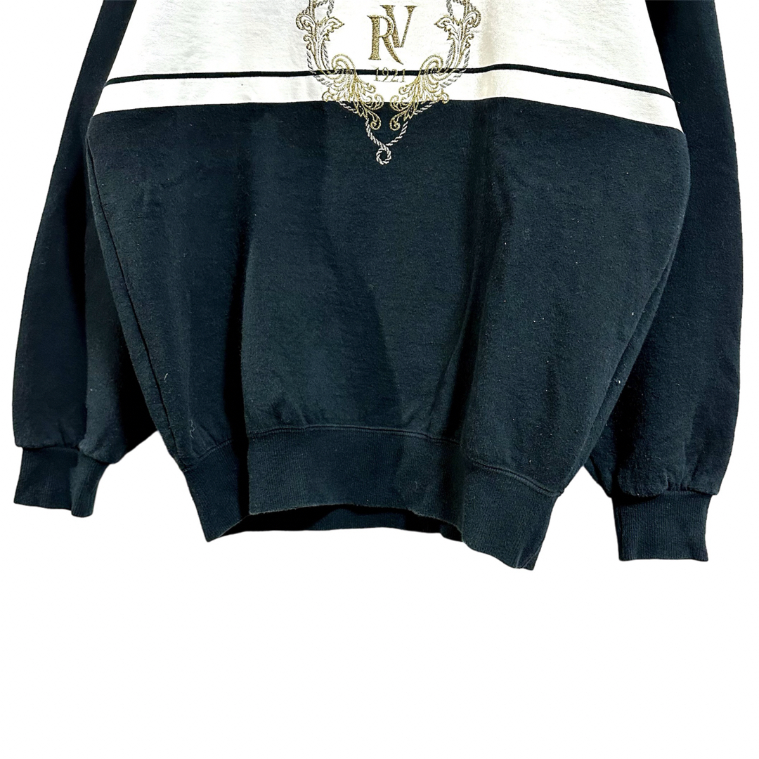 Rudolph Valentino(ルドルフヴァレンチノ)の希少 古着 Rudolph Valentino フロント ロゴ 刺繍 スウェット メンズのトップス(スウェット)の商品写真
