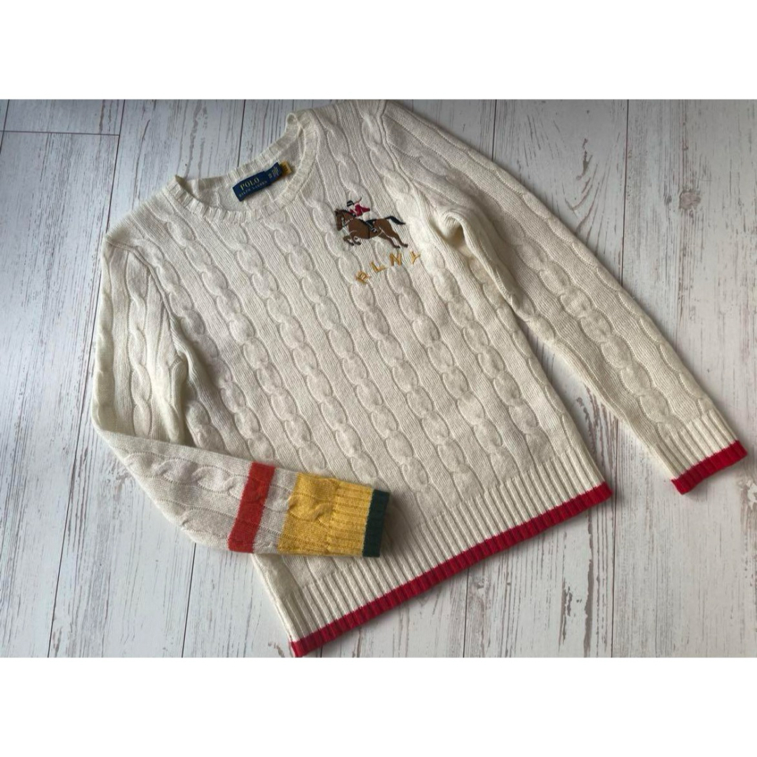 POLO RALPH LAUREN(ポロラルフローレン)のPOLO RALPHLAUREN ラルフローレンウールカシミヤ ケーブルニット レディースのトップス(ニット/セーター)の商品写真