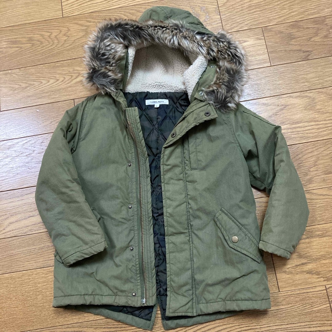 GLOBAL WORK(グローバルワーク)のグローバルワーク　モッズコート　L 110〜120 キッズ/ベビー/マタニティのキッズ服男の子用(90cm~)(コート)の商品写真