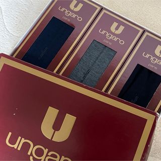 ユーバイウンガロ(U by ungaro)のウンガロ Ungaro 靴下セット 3足 ブラック グレー ネイビー(ソックス)