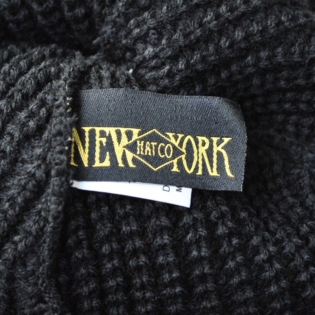 NEW YORK HAT(ニューヨークハット)のニューヨークハット NEW YORK HAT 米国製ニットキャップ【ブラック】 メンズの帽子(ニット帽/ビーニー)の商品写真