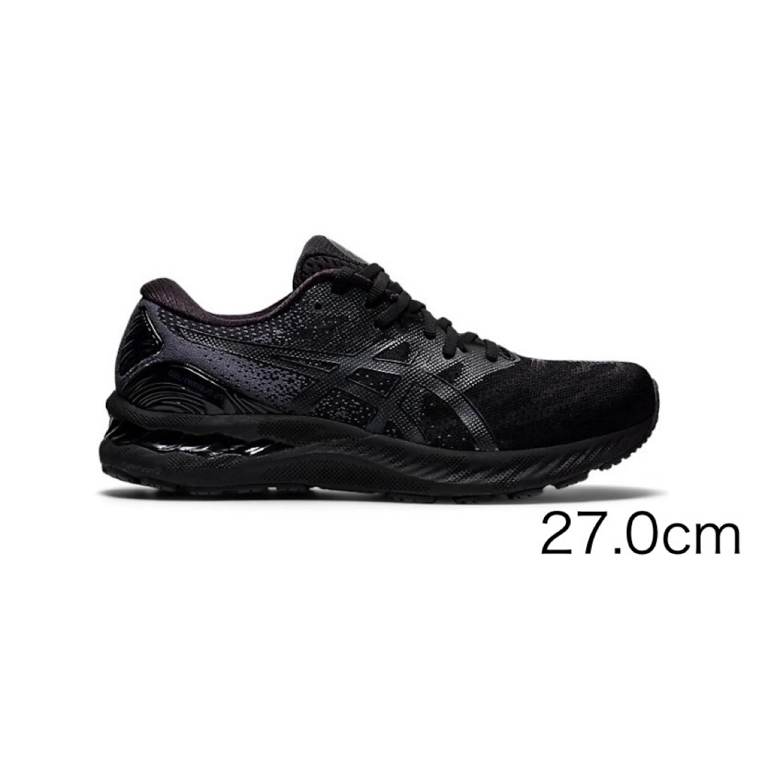 【超美品】アシックス GEL-NIMBUS 23 ブラック 27.0cm靴/シューズ