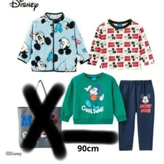 ディズニー(Disney)のタグ付き新品未使用　しまむら　福袋　ミッキー　ディズニー　セット　90cm(その他)