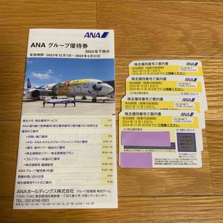 エーエヌエー(ゼンニッポンクウユ)(ANA(全日本空輸))のANA（全日本空輸）株主優待券4枚　グループ優待券セット　(航空券)