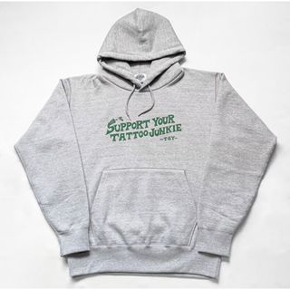 TATTOO JUNKIE HEAVY WEIGHT HOODIE / GRAY(パーカー)