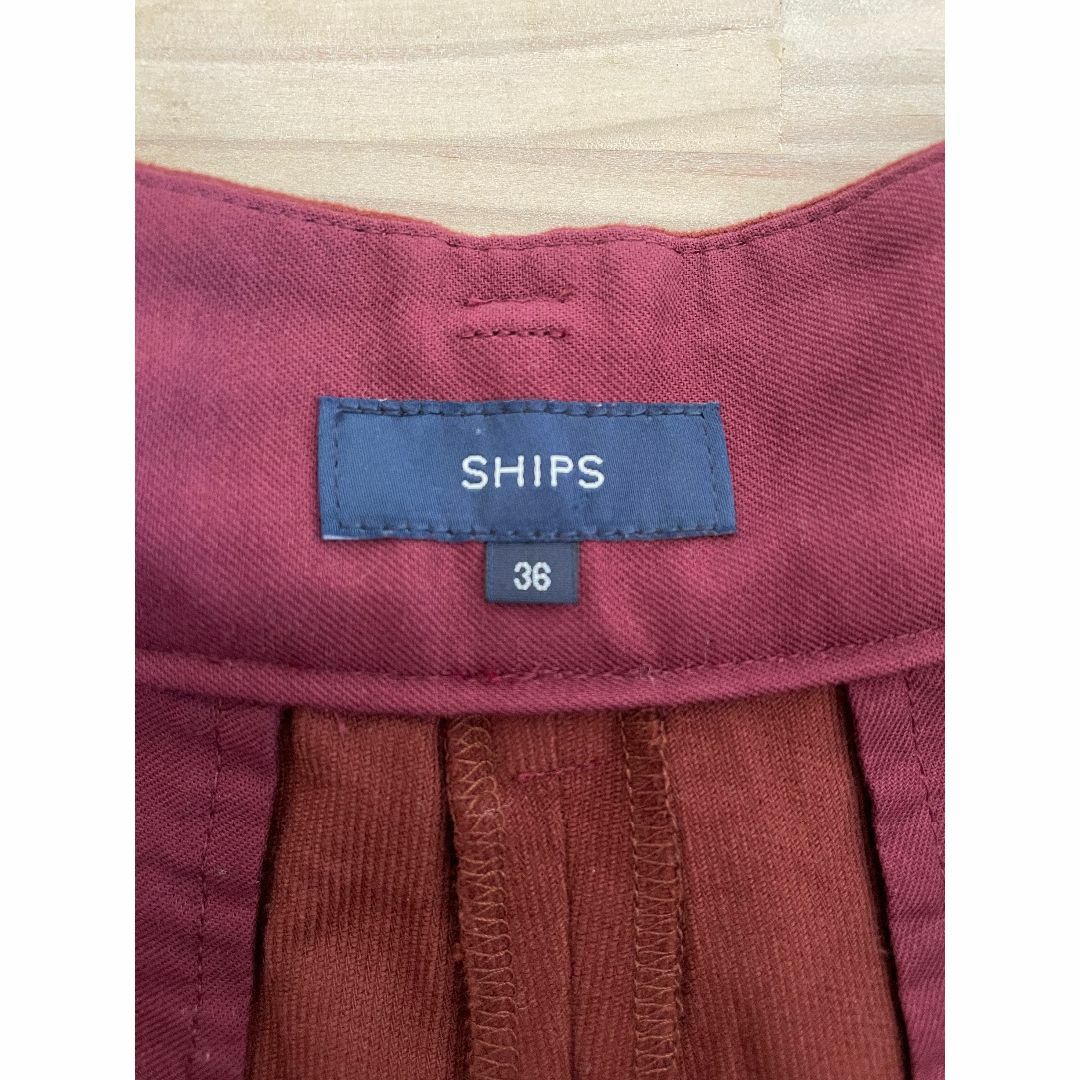 SHIPS(シップス)のシップス/SHIPS/ワイドパンツ/パンツ/リボン/36/S/ボルドー/日本製 レディースのパンツ(サルエルパンツ)の商品写真