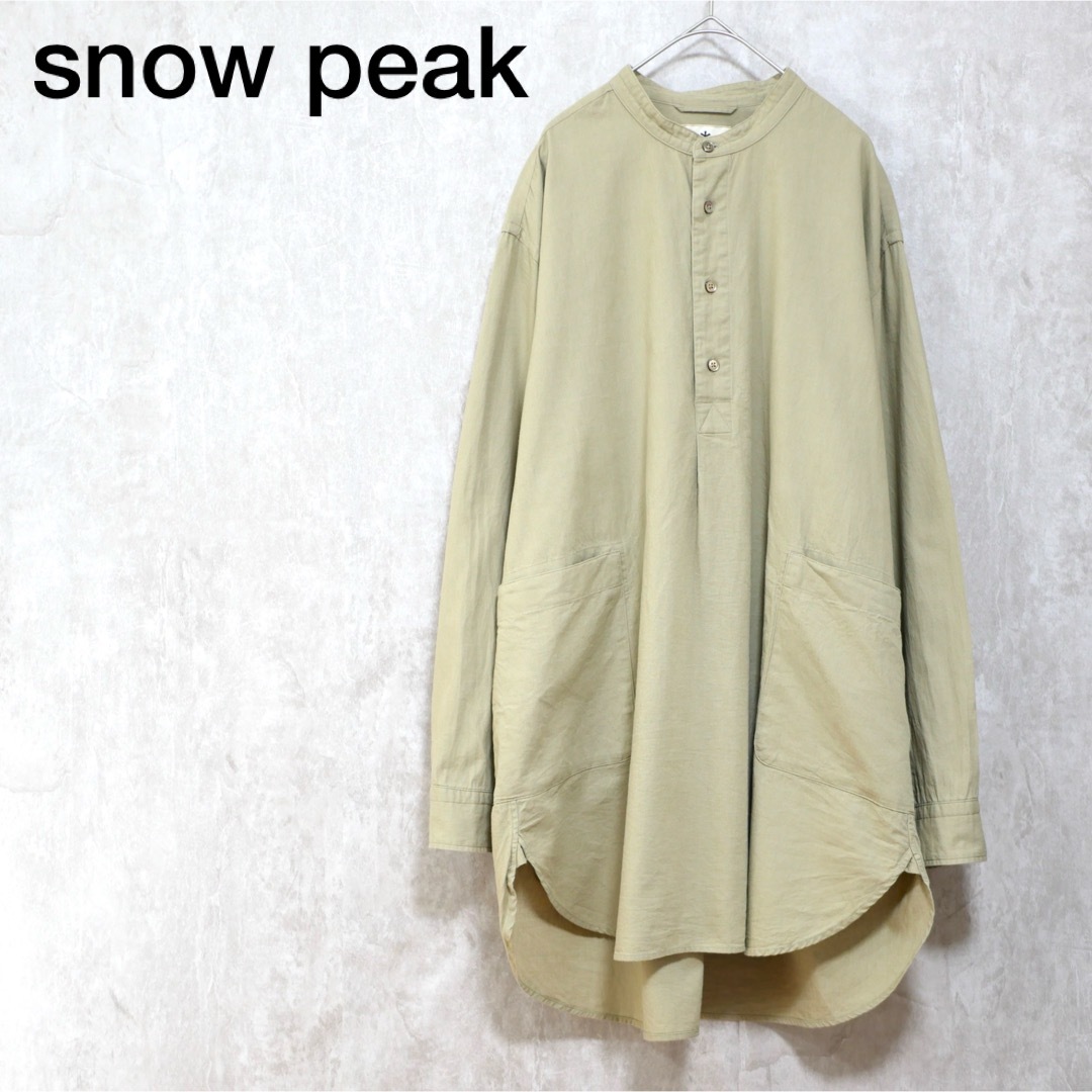 新作ウエア Snow snow Sleeping peak オーガニックコットン Shirt
