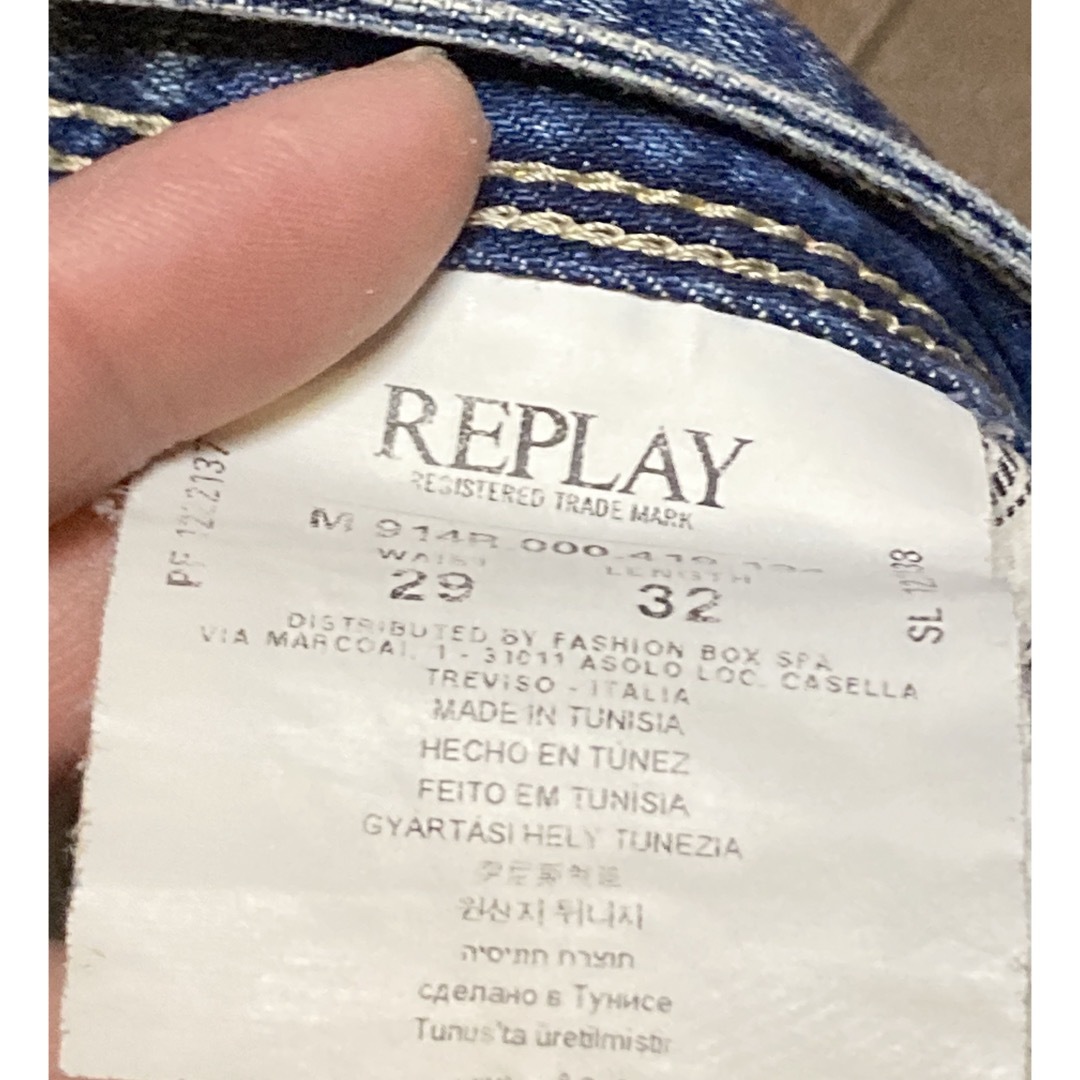 Replay(リプレイ)のリプレイ  replay  ANBASS　デニム ジーンズ　  29×32 メンズのパンツ(デニム/ジーンズ)の商品写真