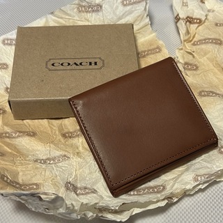コーチ(COACH)のCOACH 二つ折り財布 コーチ メンズ 新品未使用品(折り財布)