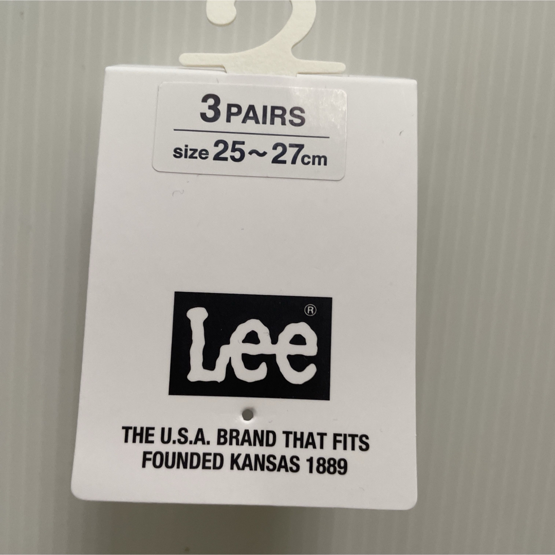 Lee(リー)の新品☆ リー LEE ソックス 靴下 3足（25-27cm） メンズのレッグウェア(ソックス)の商品写真