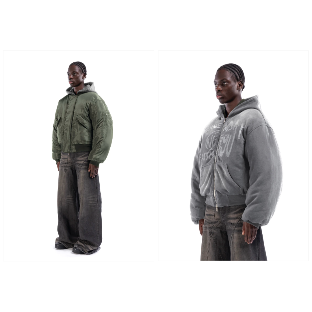 Balenciaga(バレンシアガ)のNO/FAITH STUDIOS ボンバージャケット グリーン ノーフェイス メンズのジャケット/アウター(ミリタリージャケット)の商品写真