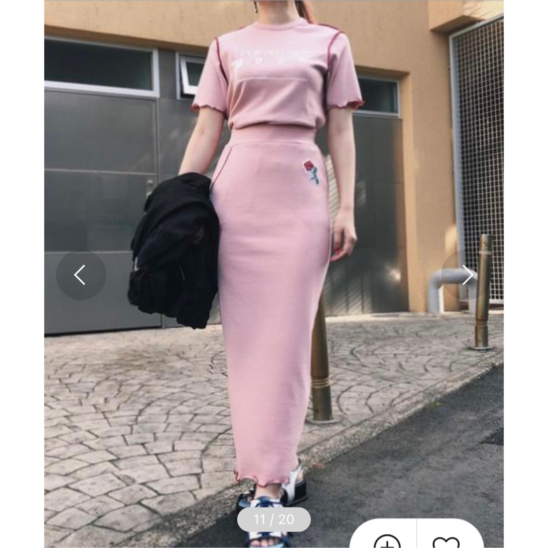 PAMEO POSE(パメオポーズ)のPAMEO POSE パメオポーズ Jersey Midi SK マキシスカート レディースのスカート(ロングスカート)の商品写真