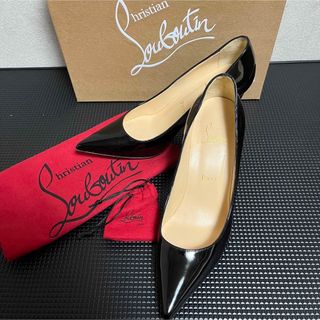 クリスチャンルブタン(Christian Louboutin)のクリスチャンルブタン　kate85 黒　パテント　美品　エナメル　35(ハイヒール/パンプス)