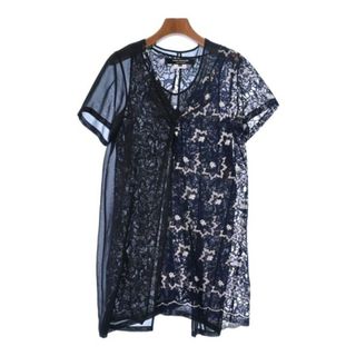 ジュンヤワタナベ(JUNYA WATANABE)のJUNYA WATANABE ジュンヤワタナベ ブラウス XS 紺x黒x白 【古着】【中古】(シャツ/ブラウス(長袖/七分))