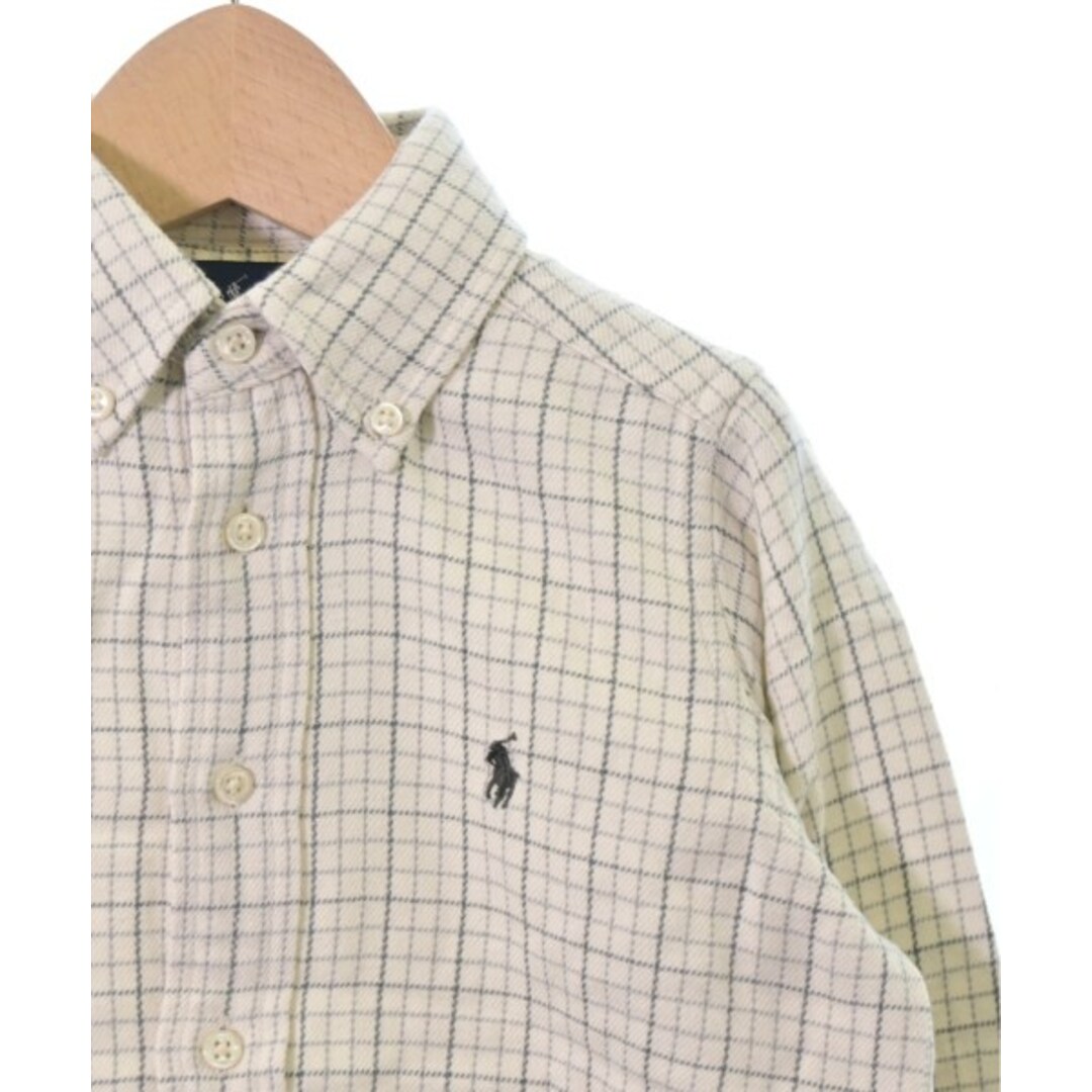 Ralph Lauren(ラルフローレン)のRalph Lauren シャツ 110 白系x紺系xグレー(チェック) 【古着】【中古】 キッズ/ベビー/マタニティのキッズ服女の子用(90cm~)(ブラウス)の商品写真