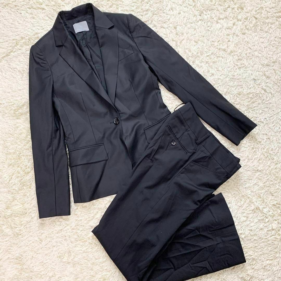 最高級✨Theory luxe パンツスーツ セットアップ 黒 ブラック ウール