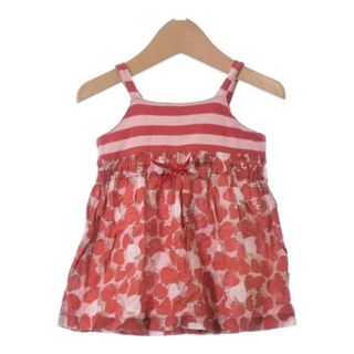 キャシャレル(cacharel)のcacharel キャシャレル ワンピース（その他） 80 赤xピンク(総柄) 【古着】【中古】(ワンピース)