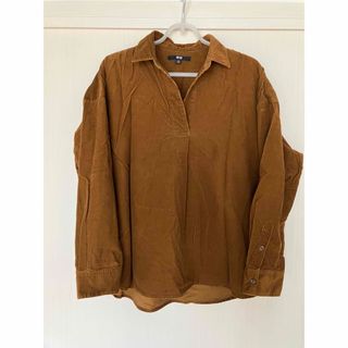 ユニクロ(UNIQLO)のUNIQLO コーデュロイ　スキッパーシャツ(シャツ/ブラウス(長袖/七分))