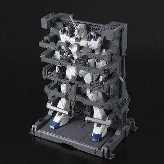 マスターグレード(Master Grade（BANDAI）)の未組立 MG ユニコーンガンダム HDカラー MS CAGE バンダイ ガンプラ(プラモデル)