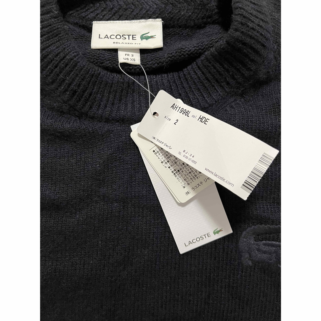 LACOSTE(ラコステ)の新品半額★ラコステ　ウールブレンドクルーネックセーターニット 定価2.5万円 メンズのトップス(ニット/セーター)の商品写真