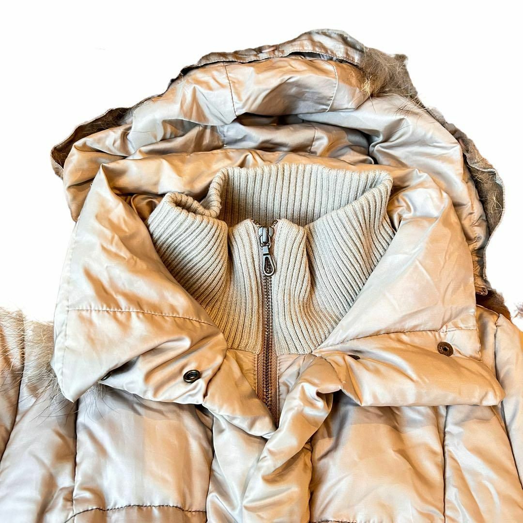 UNTITLED(アンタイトル)のUNTITLED ダウンコート サイズ1 2way リアルファー レディースのジャケット/アウター(ダウンコート)の商品写真