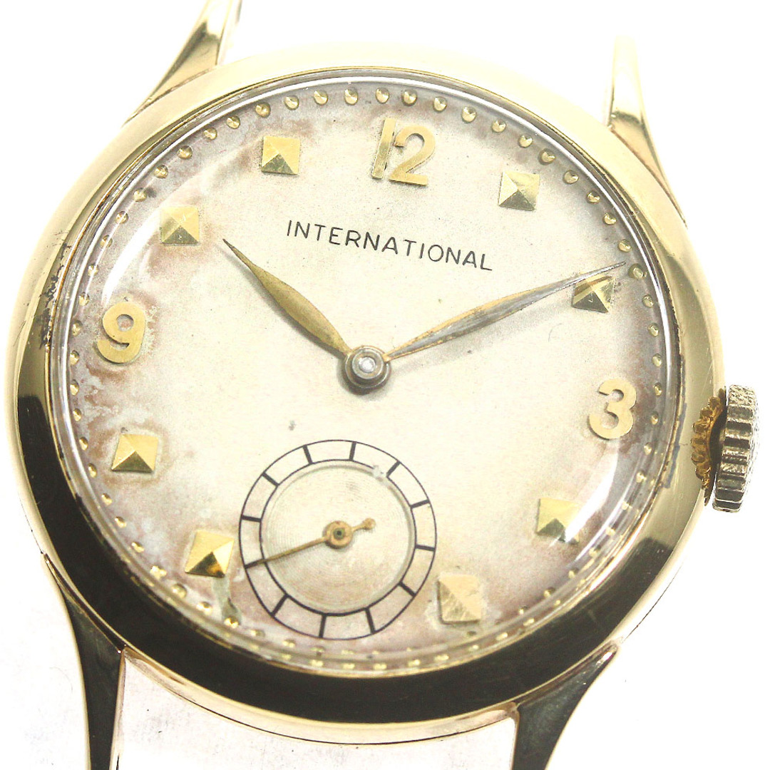 IWC(インターナショナルウォッチカンパニー)の訳あり IWC SCHAFFHAUSEN ヴィンテージ K14YG cal.83 手巻き メンズ _767024 メンズの時計(腕時計(アナログ))の商品写真