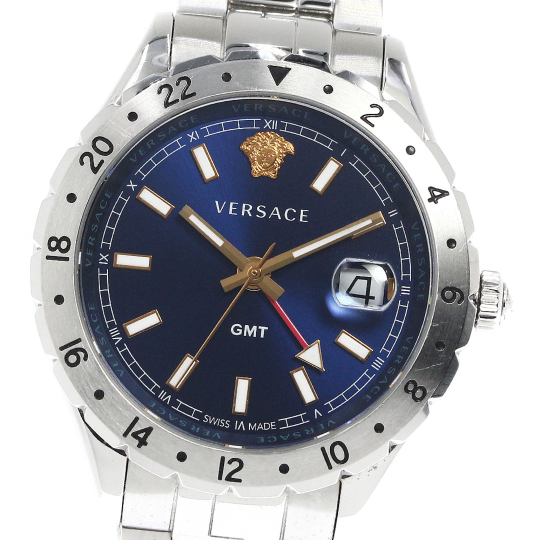 ヴェルサーチ VERSACE VE11 ヘレニウム GMT クォーツ メンズ 箱・保証書付き_793393約42mmベルトサイズ