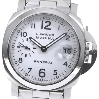 パネライ(PANERAI)のパネライ PANERAI PAM00051 ルミノール マリーナ デイト スモールセコンド 自動巻き メンズ 美品 箱・保証書付き_785904(腕時計(アナログ))