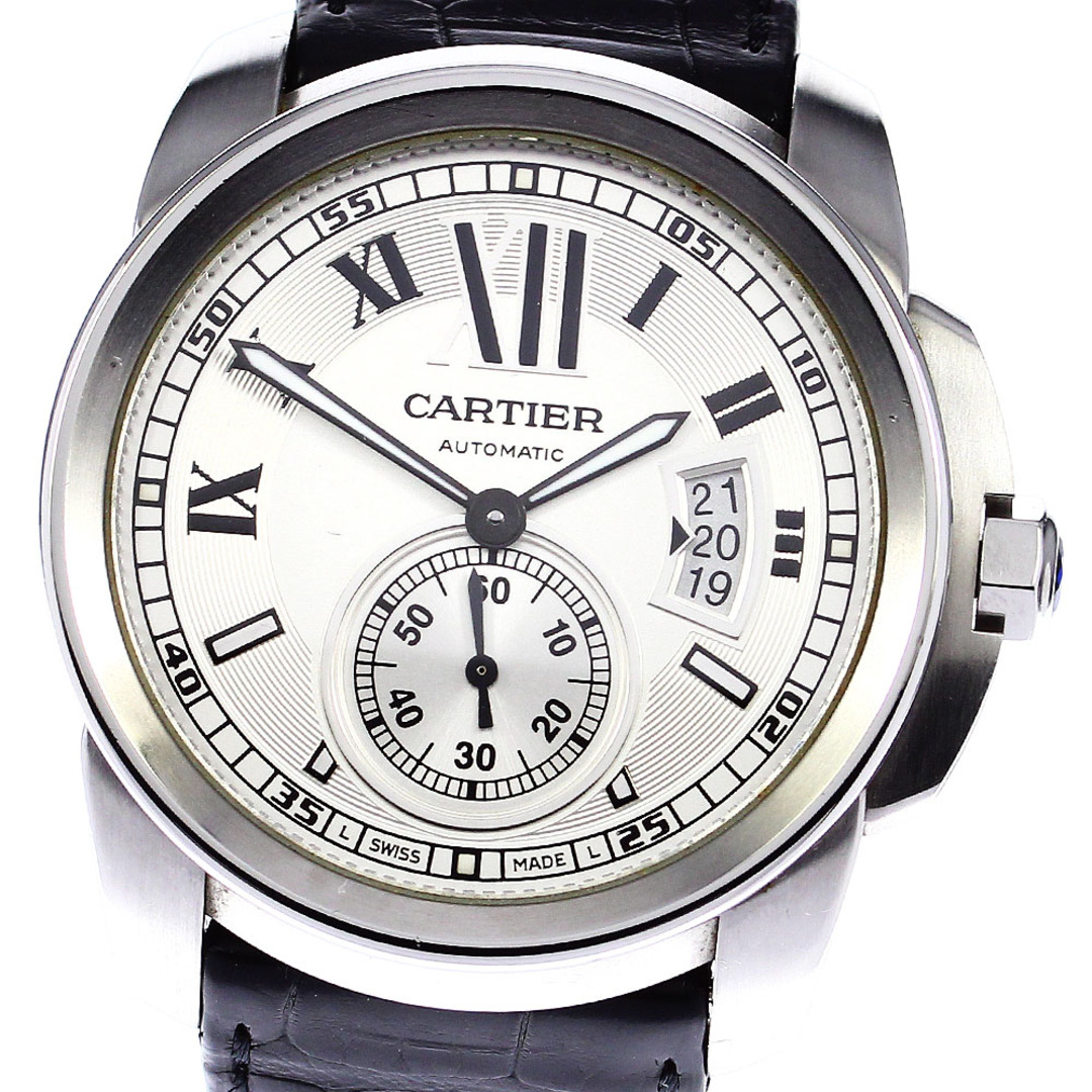 カルティエ CARTIER W7100013 カリブルドゥカルティエ スモールセコンド 自動巻き メンズ _793632商品の状態ガラス