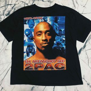 2PAC RAP TEE  Rap Tee VINTAGE Tシャツ 90s古着(Tシャツ/カットソー(半袖/袖なし))