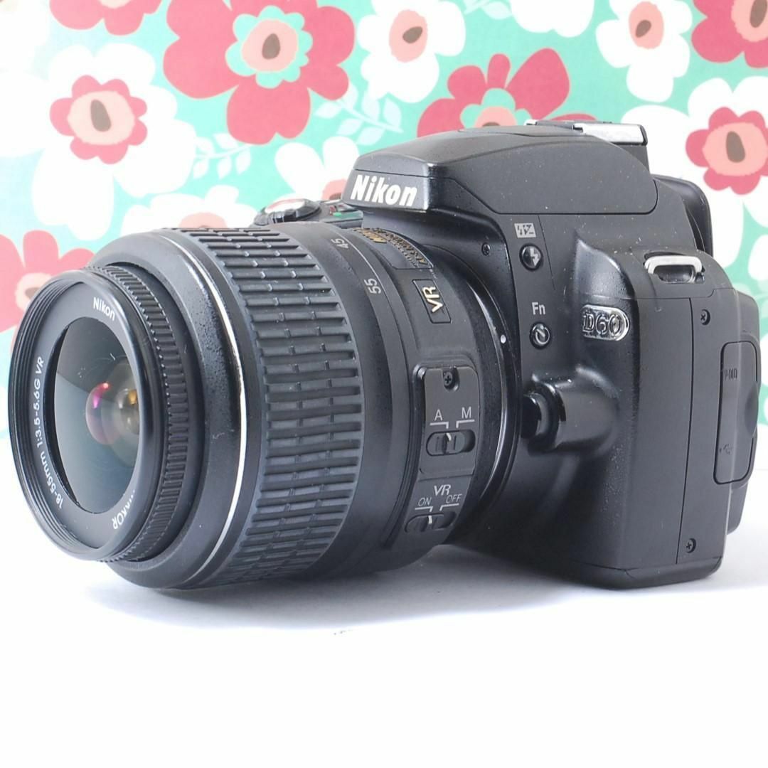 バッテリー❤️初心者お勧め❤Nikon Ｄ60❤️小さい軽るい簡単綺麗❤届いてすぐ使える❤