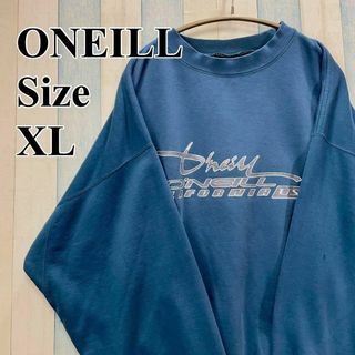 オニール(O'NEILL)のオニール　オーバーサイズＸＬ　スエットトレーナー　くすみグリーン　メンズ古着(スウェット)