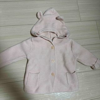 ベビーギャップ(babyGAP)の【美品】babyGAP カーディガン　クマ耳(カーディガン/ボレロ)