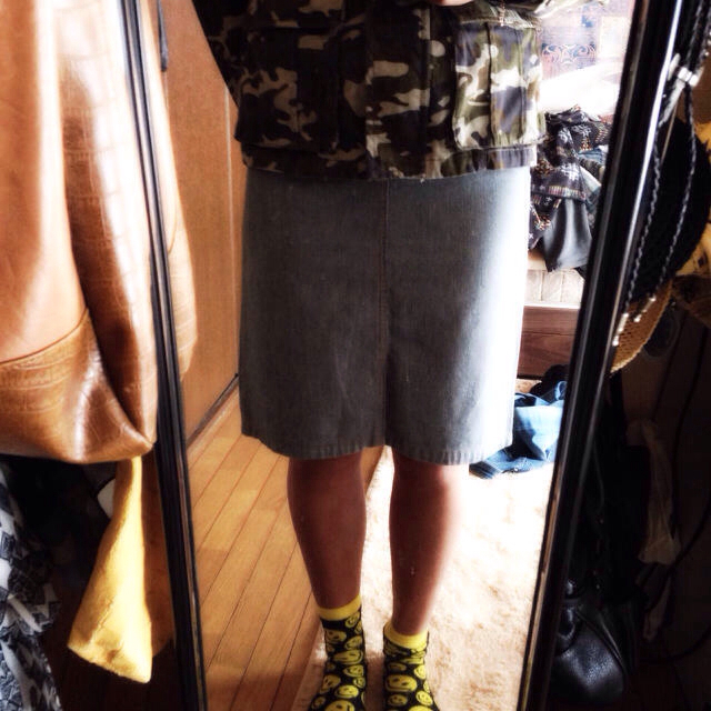 moussy(マウジー)の☆MOUSSY☆ヒッコリースカート レディースのスカート(ひざ丈スカート)の商品写真