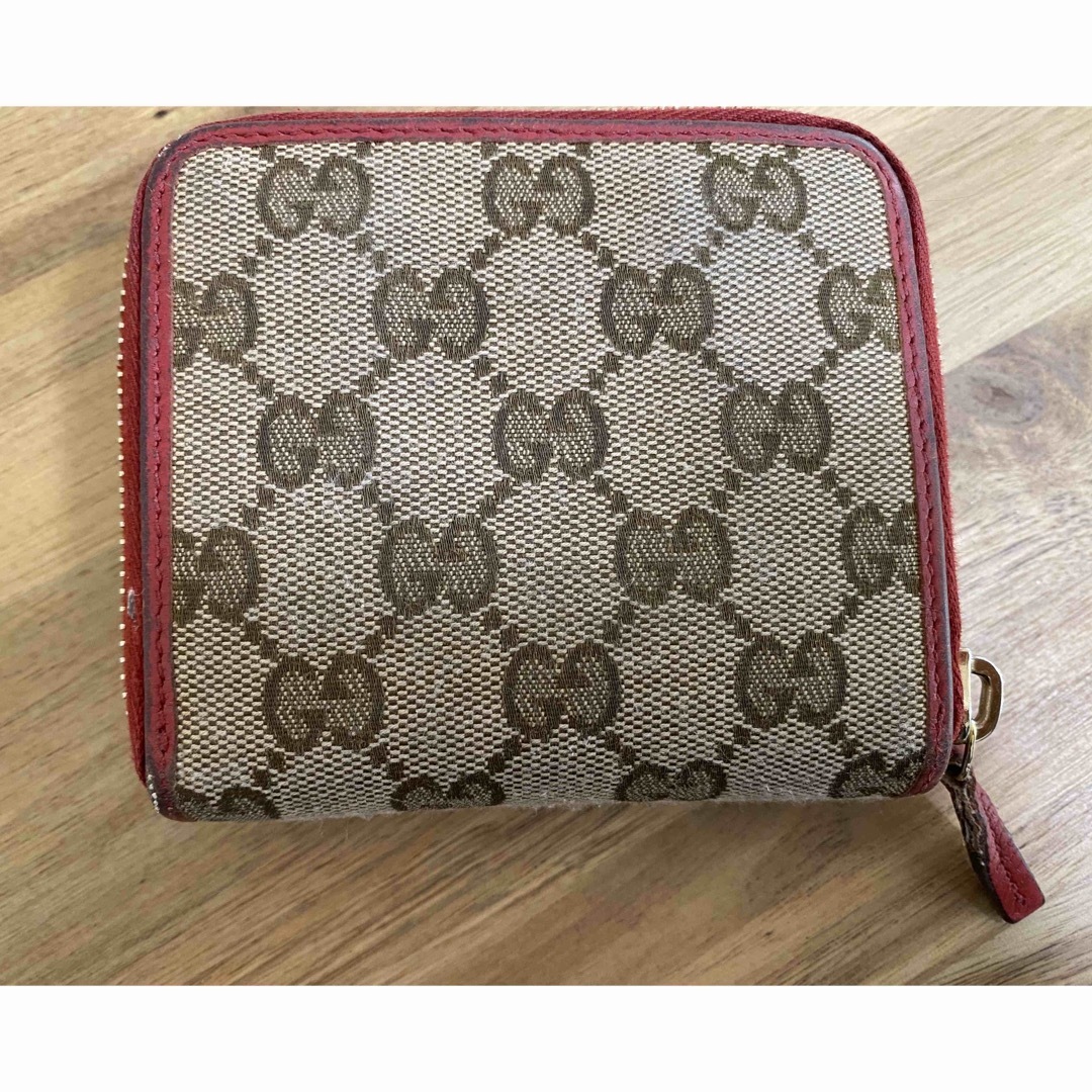 Gucci(グッチ)のグッチ GUCCI 2つ折り財布 GGキャンバス ベージュ レディースのファッション小物(財布)の商品写真