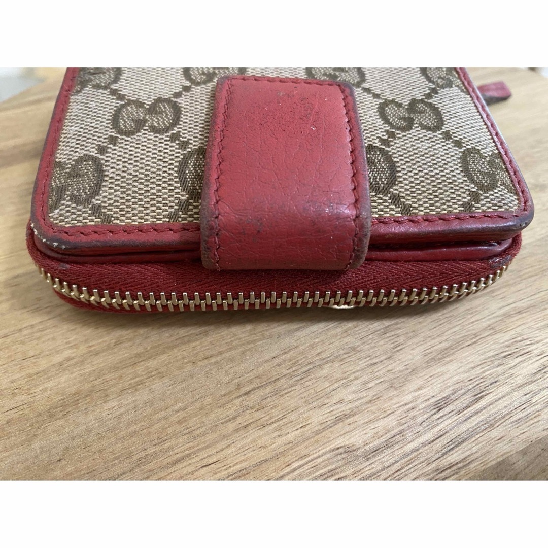 Gucci(グッチ)のグッチ GUCCI 2つ折り財布 GGキャンバス ベージュ レディースのファッション小物(財布)の商品写真