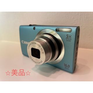 キヤノン(Canon)のCanon PowerShot A2400 IS ブルー(コンパクトデジタルカメラ)