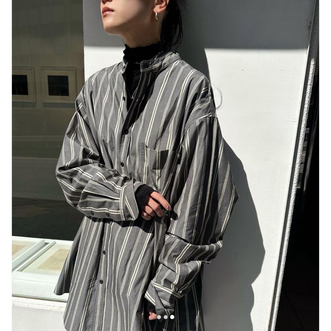 TODAYFUL(トゥデイフル)のトゥデイフル　Stripe Over Shirts レディースのトップス(シャツ/ブラウス(長袖/七分))の商品写真