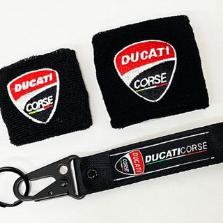 別体ブレーキリザーブタンクカバー&キーホルダー "DUCATI" ドゥカティ(装備/装具)