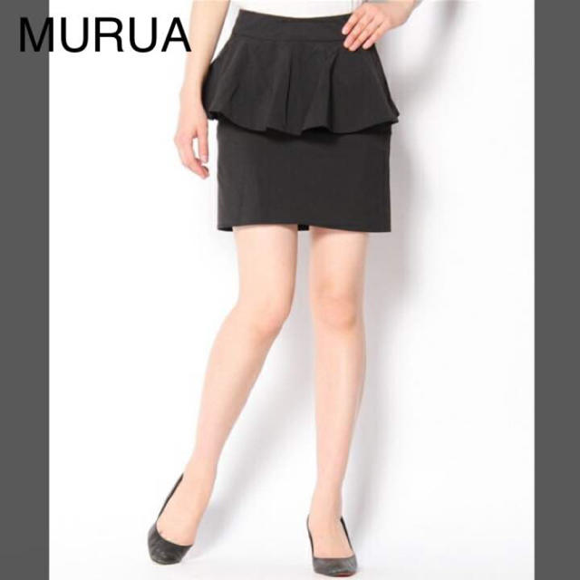 MURUA(ムルーア)のムルーア ペプラム スカート レディースのスカート(ミニスカート)の商品写真