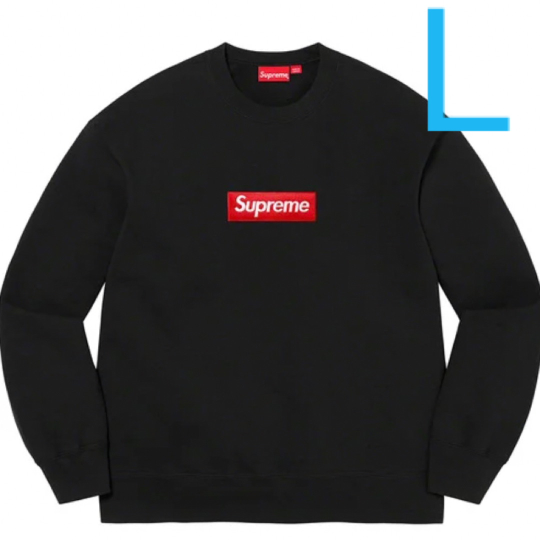 Supreme(シュプリーム)の送料込 Lサイズ 22AW supreme box logo スエット 黒 メンズのトップス(スウェット)の商品写真