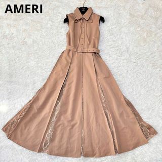 アメリヴィンテージ(Ameri VINTAGE)のAMERI  LADY ALTERNATELY DRESS アメリ　プリーツ(ロングワンピース/マキシワンピース)