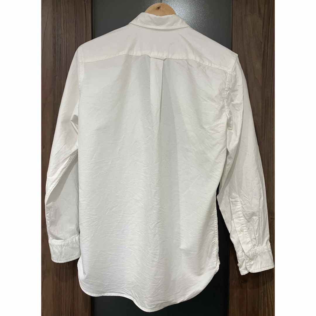 UNIQLO(ユニクロ)のユニクロ　メンズ　長袖シャツ　Sサイズ　白　綿100% メンズのトップス(シャツ)の商品写真