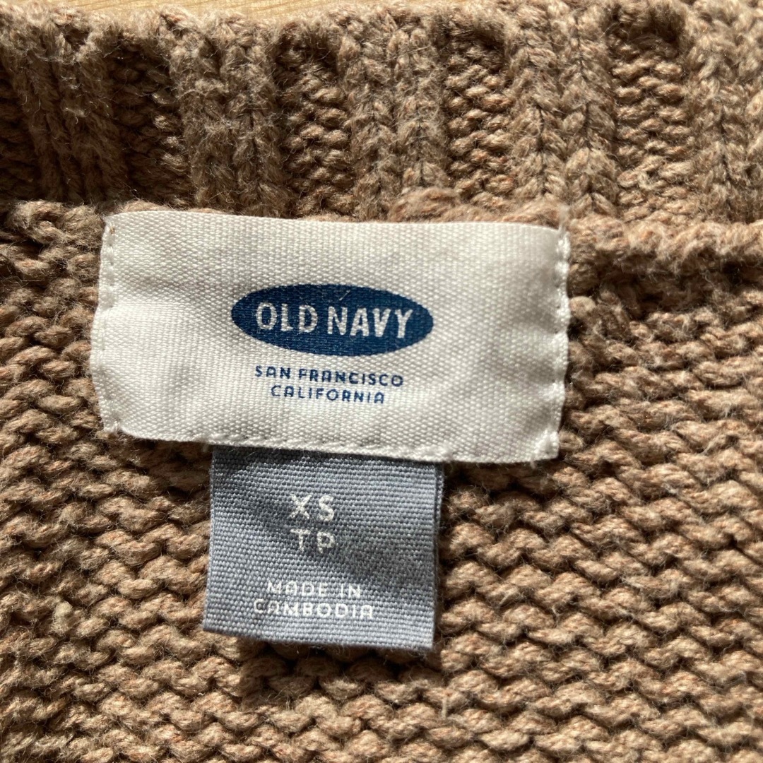 Old Navy(オールドネイビー)のケーブルニット 茶色ニット　オールドネイビー レディースのトップス(ニット/セーター)の商品写真