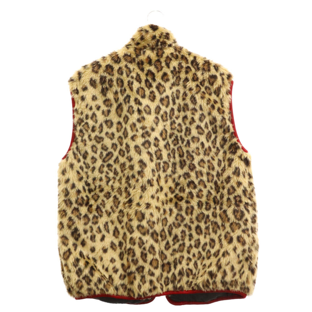 KAPITAL(キャピタル)のKAPITAL キャピタル Leopard Pattern Boa Fleece Reversible Vest K1811SJ181 レオパードパターン フリースベスト リバーシブル ブラウン メンズのトップス(ベスト)の商品写真