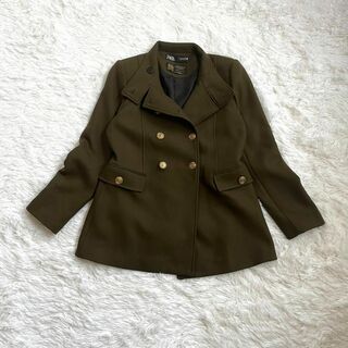 ザラ(ZARA)の【極美品】ZARA マンテコ　ナポレオンコート　Pコート(ピーコート)