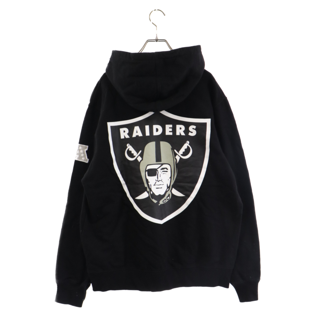 615センチ肩幅SUPREME シュプリーム 19SS NFL Raiders 47 Hooded Sweatshirt レイダース プルオーバーパーカー ブラック